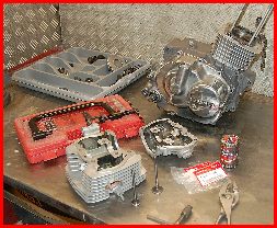 ClaissicTrial 200 TLR Honda engine rebuild.