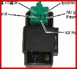 ClassicTrial picture, Chinese 5 pin CDI unit showing connection detail, click to enlarge, click pop-up to close.